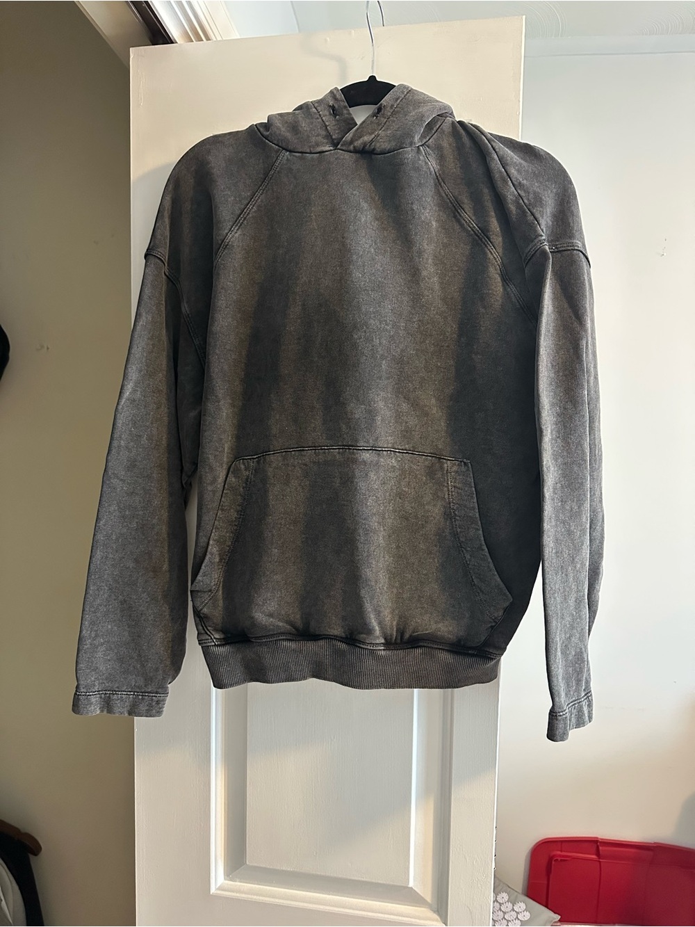 BDG Washed Gray Pullover Hoodie